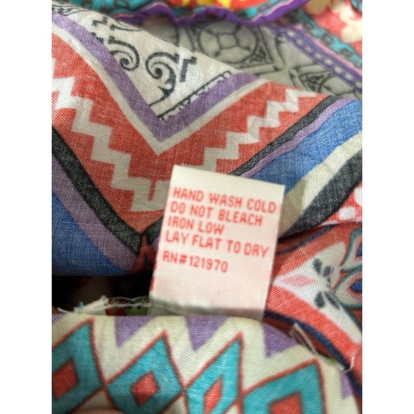 Flying Tomato Aztec‎ Print Hankerchief Flowy Tank Top S - Picture 8 of 8